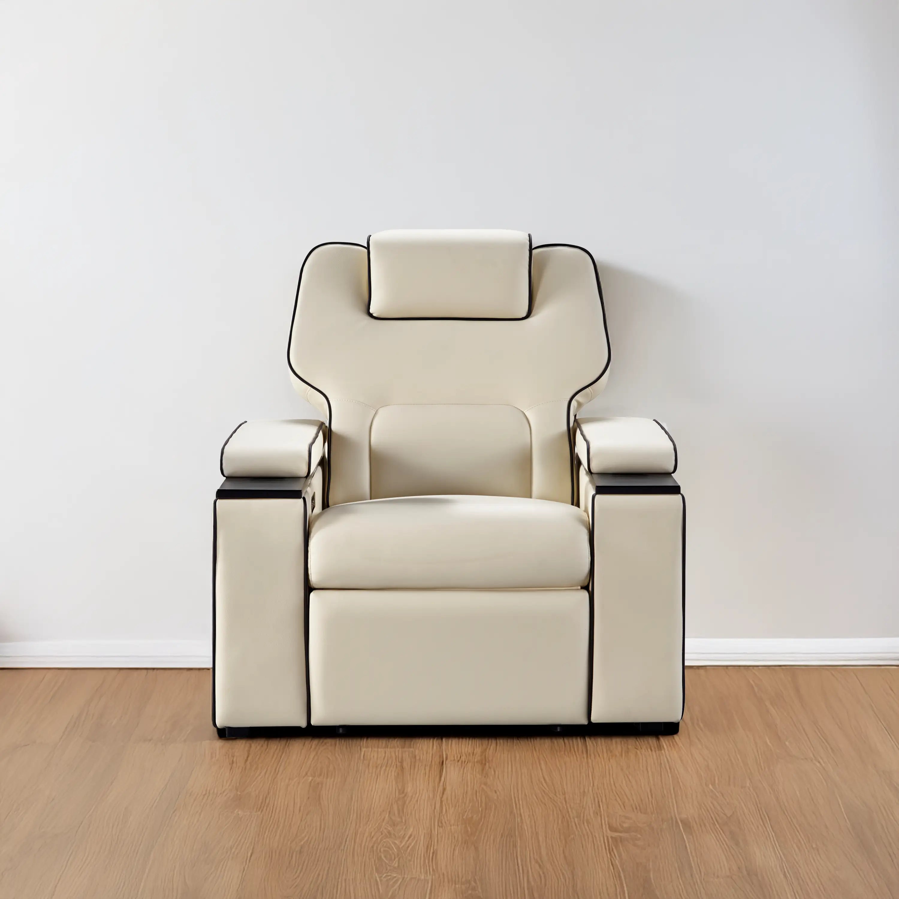 Platinum 1 Seater Powered Recliner Chair with Dual Motor (Headrest & Backrest Adjustment) | Electric Single Seater Recliner by Atom Seating™ Home
