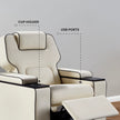 Platinum 1 Seater Powered Recliner Chair with Dual Motor (Headrest & Backrest Adjustment) | Electric Single Seater Recliner by Atom Seating™ Home