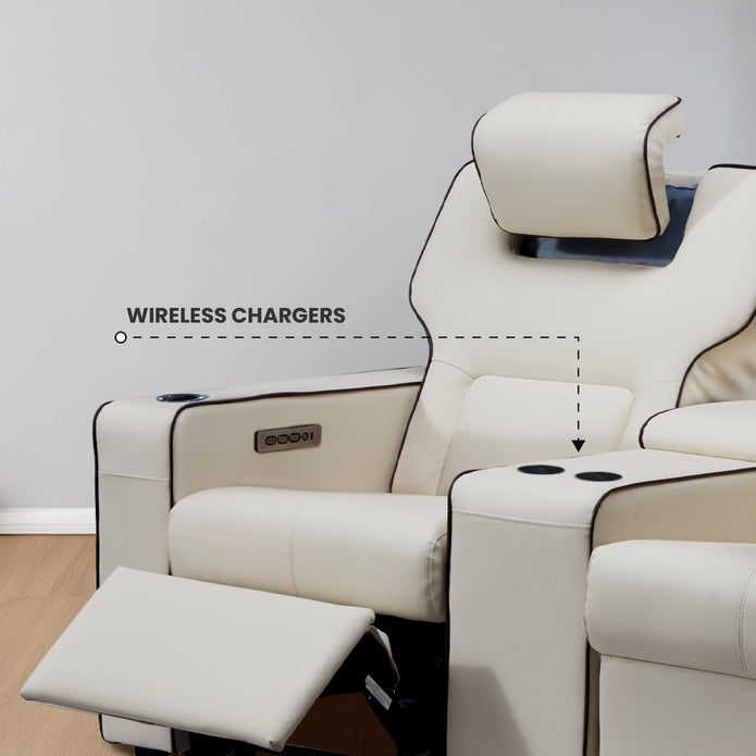 Platinum 2 Seater Motorized Recliner Sofa With USB Ports | Dual Motor | Atom Seating™ Home