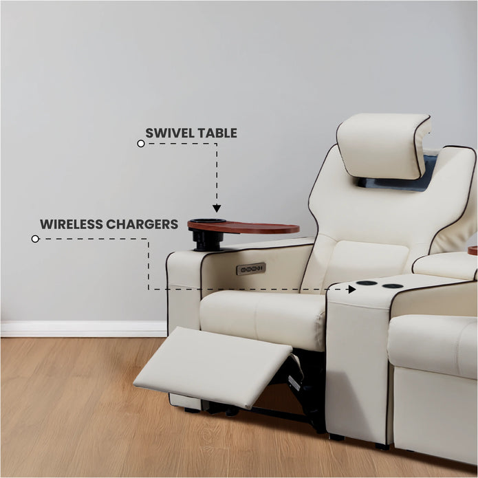 Platinum 2 Seater Motorized Recliner Sofa With USB Ports | Dual Motor | Atom Seating™ Home