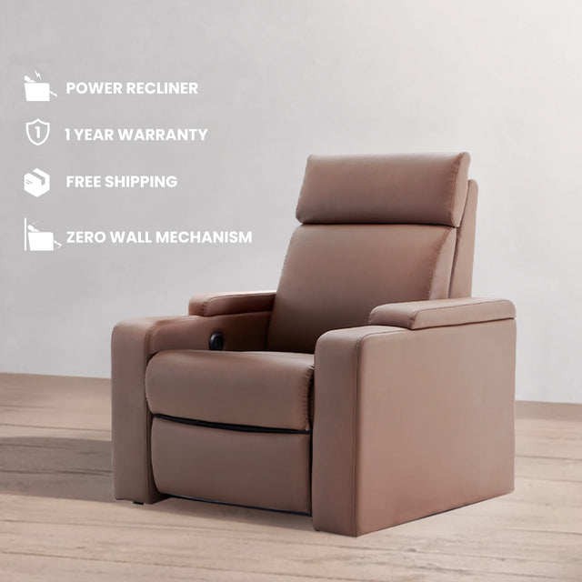 Neon Lite | Single Seater Electric Recliner Chair | Spacious Power Recliner With German Motors