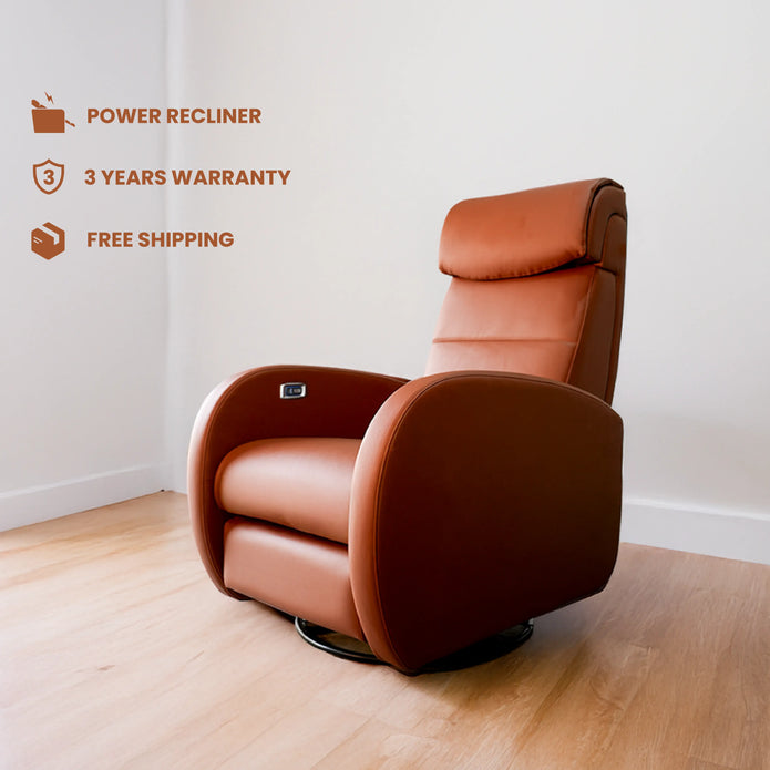 Niobium | 3R Mechanism | Rocking Recliner With USB Charger | Rock, Rotate, Recline