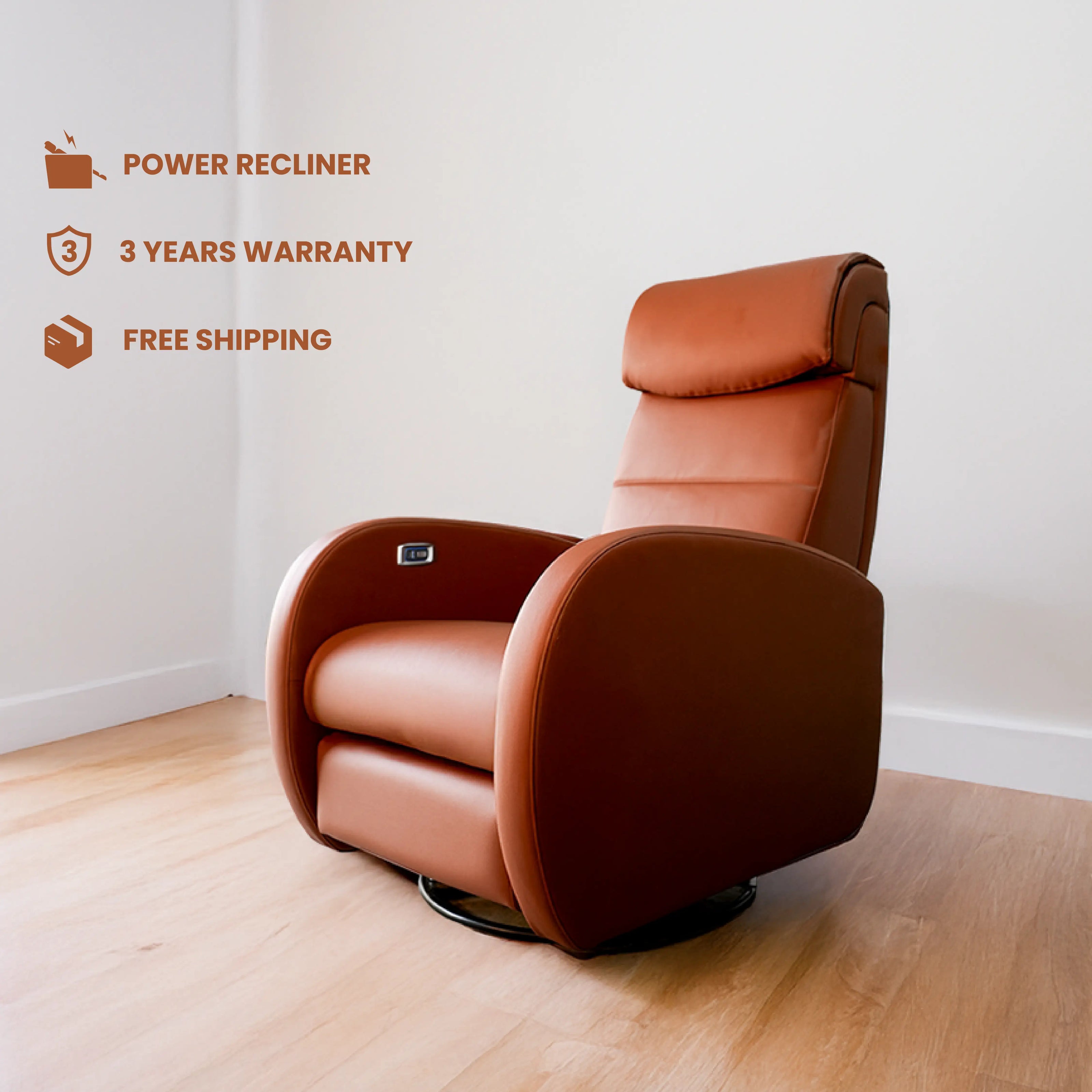 Niobium | 3R Mechanism | Rocking Recliner With USB Charger | Rock, Rotate, Recline