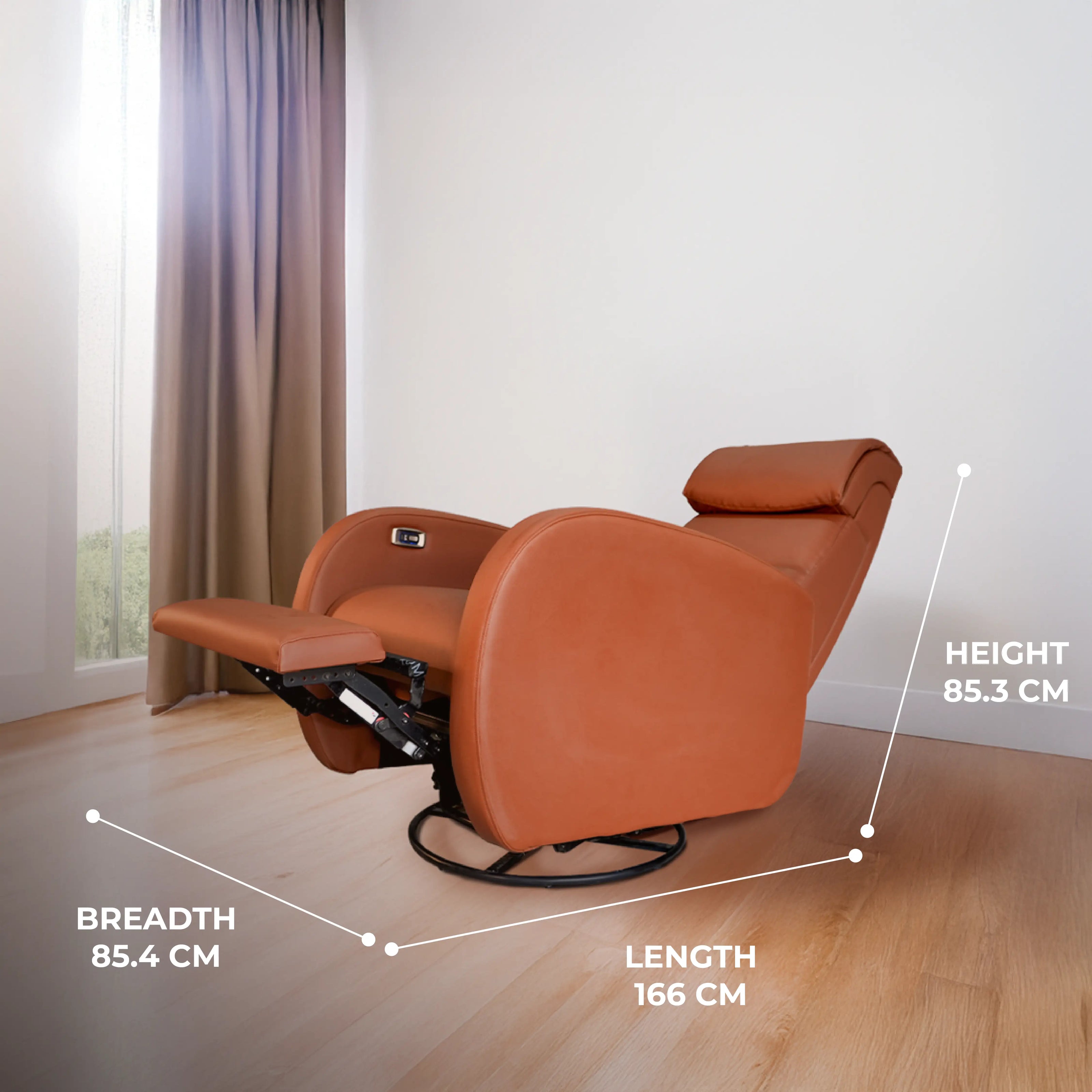 Niobium | 3R Mechanism | Rocking Recliner With USB Charger | Rock, Rotate, Recline