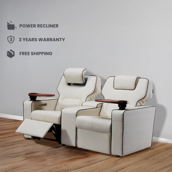 Platinum 2 Seater Motorized Recliner Sofa With USB Ports | Dual Motor | Atom Seating™ Home
