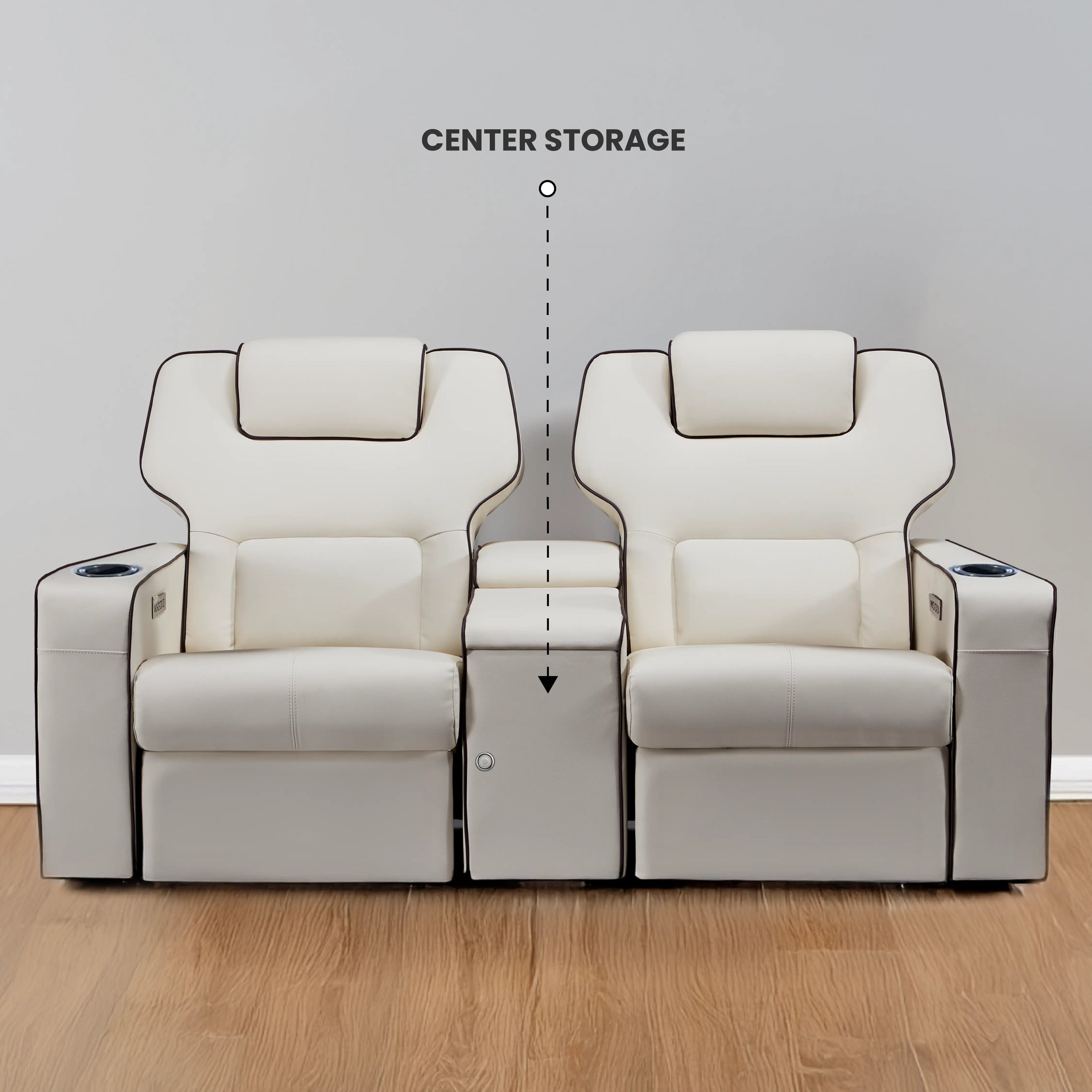 Platinum 2 Seater Motorized Recliner Sofa With USB Ports | Dual Motor | Atom Seating™ Home