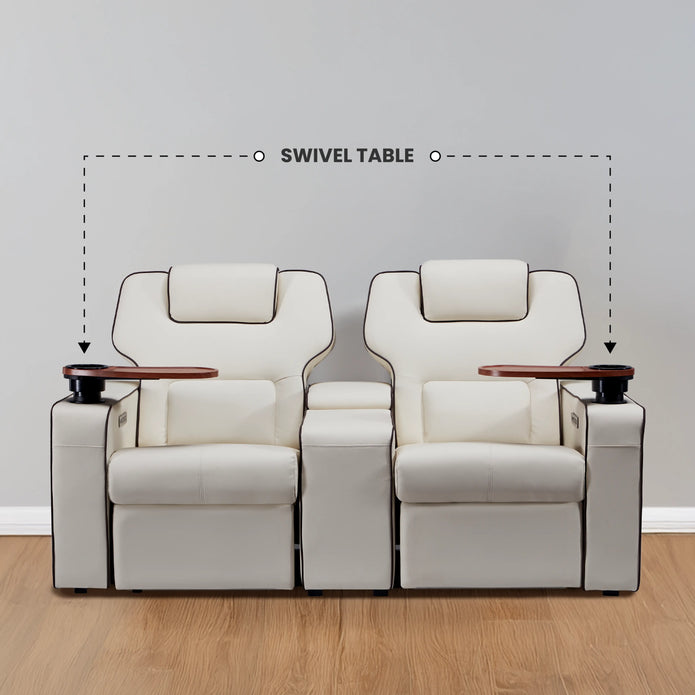 Platinum 2 Seater Motorized Recliner Sofa With USB Ports | Dual Motor | Atom Seating™ Home