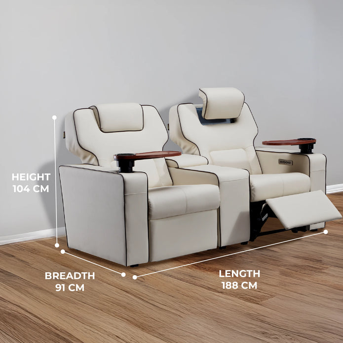 Platinum Recliner Sofa in Urbane Collection | 1 & 2 Seater Premium Recliner Sofa | German Motors | 3 Year Warranty | Free Shipping