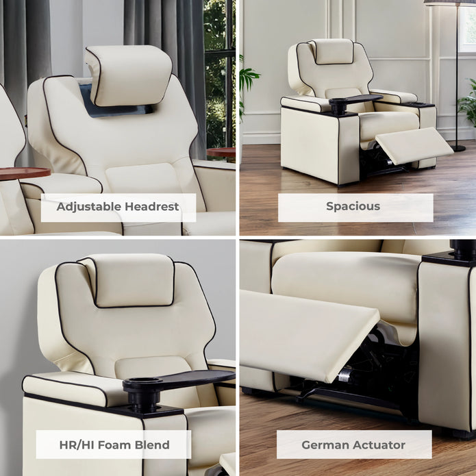 Platinum Recliner Sofa in Urbane Collection | 1 & 2 Seater Premium Recliner Sofa | German Motors | 3 Year Warranty | Free Shipping